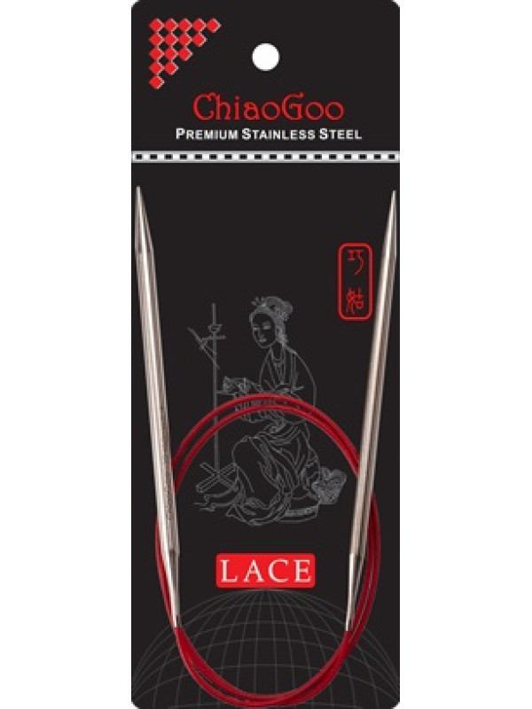 Спиці кругові ChiaoGoo SS RED Lace 2мм (40 см) 7016-0