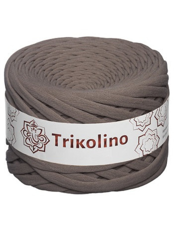 Пряжа трикотажная 7-9 мм "Trikolino" 100м. Мокко