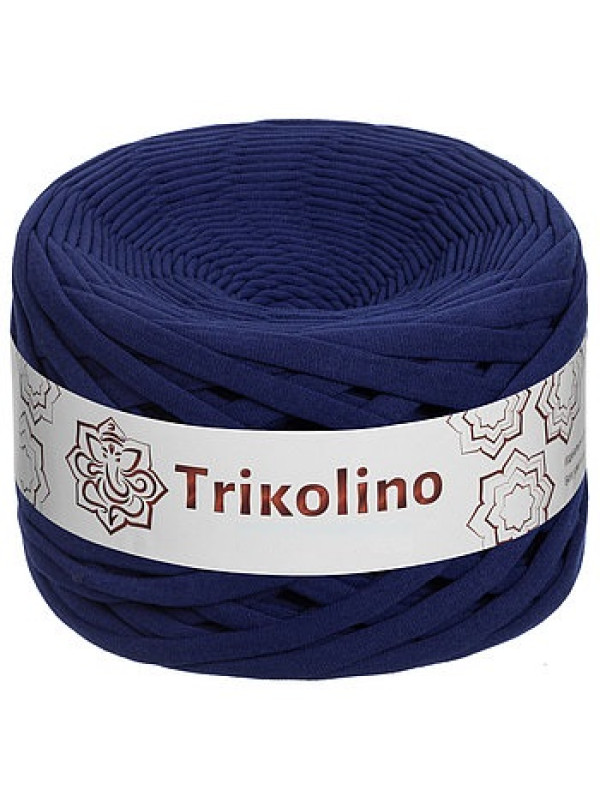 Пряжа трикотажная 7-9 мм "Trikolino" 100м. Индиго