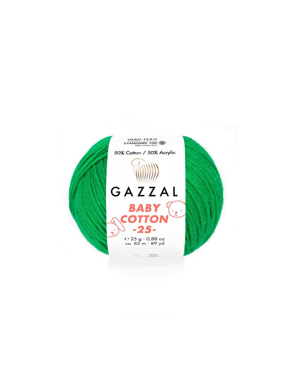 Пряжа Gazzal BabyCotton 25 цвет 3456