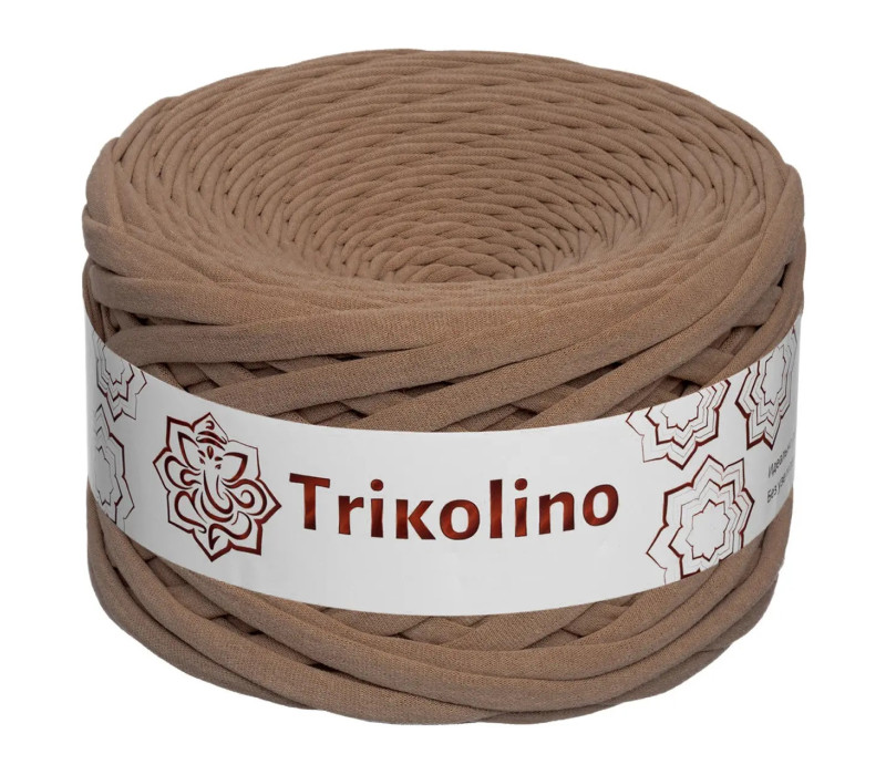 Пряжа трикотажная 7-9 мм "Trikolino" 100м. Макіато