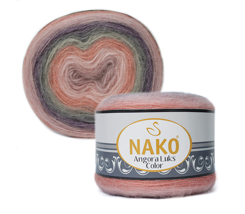 Пряжа Nako Angora Luks Color 81915