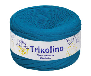 Пряжа трикотажна 7-9 мм "Trikolino" 100м. Блакитний 470011