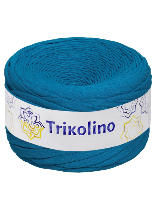 Пряжа трикотажна 7-9 мм "Trikolino" 100м. Блакитний 470011