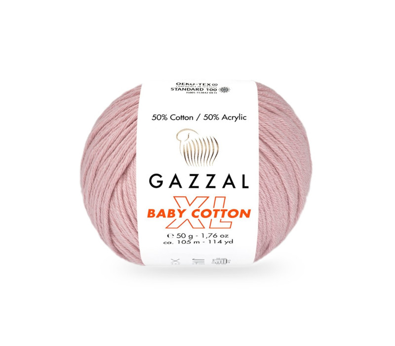 Пряжа Gazzal BabyCotton XL 3444 Пряжа Gazzal BabyCotton XL 3444