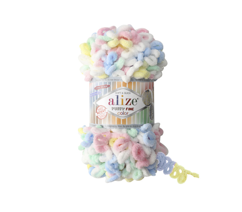 Пряжа Alize Puffy Fine Color 5949 Пряжа Alize Puffy Fine Color 5949