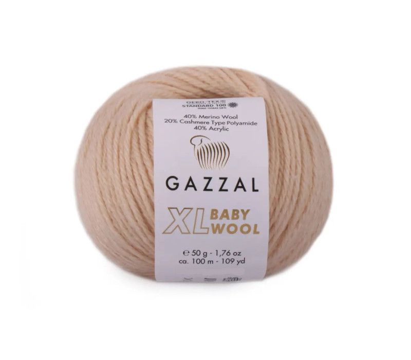 Пряжа Gazzal Baby Wool XL 839 Пряжа Gazzal Baby Wool XL 839