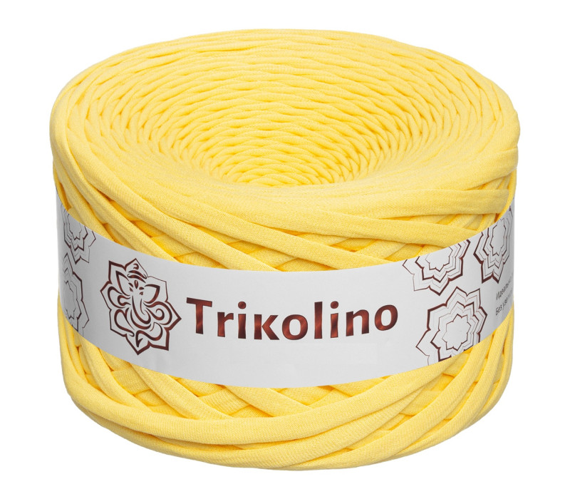 Пряжа трикотажная 7-9 мм "Trikolino" 100м. Лимон