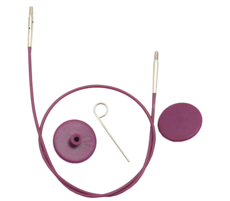 Кабель для круговых спиц фиолетовый 50см KnitPro 10561 Кабель для круговых спиц фиолетовый 50см KnitPro 10561