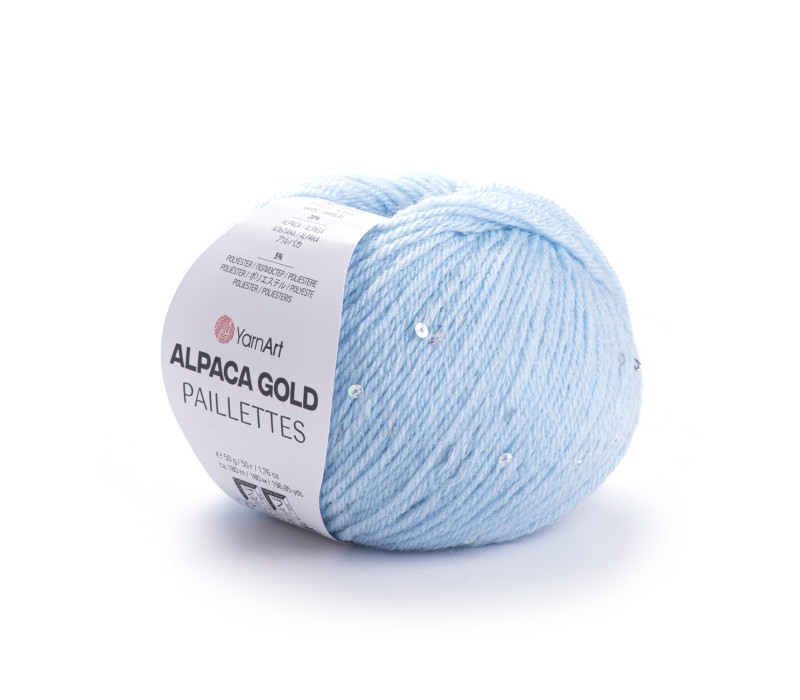 Пряжа Yarnart Alpaca Gold Paillettes 9305 Пряжа Yarnart Alpaca Gold Paillettes 9305