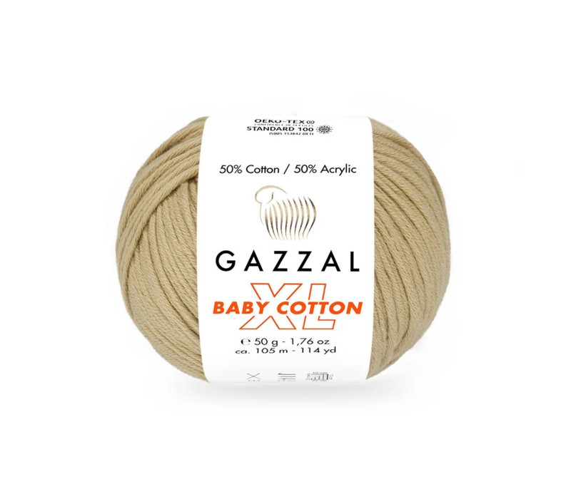Пряжа Gazzal BabyCotton XL 3424 Пряжа Gazzal BabyCotton XL 3424