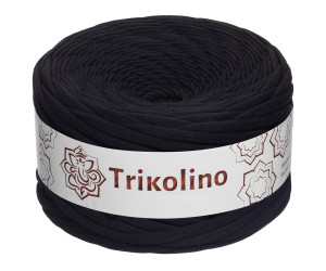 Пряжа трикотажная 7-9 мм "Trikolino" 100м. Черный