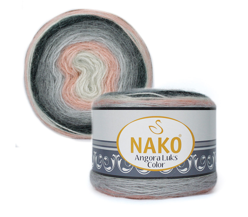 Пряжа Nako Angora Luks Color 81916 Пряжа Nako Angora Luks Color 81916