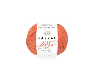 Пряжа Gazzal BabyCotton 25 цвет 3454