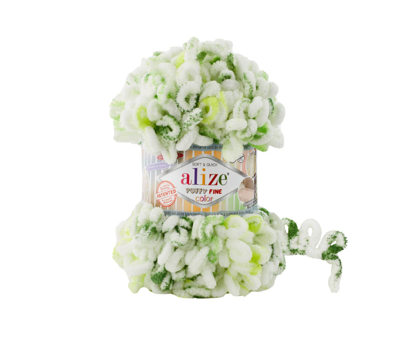Пряжа Alize Puffy Fine Color 7627 Пряжа Alize Puffy Fine Color 7627