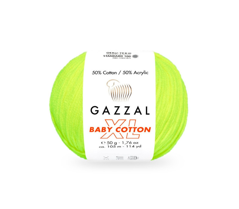 Пряжа Gazzal BabyCotton XL 3462 Пряжа Gazzal BabyCotton XL 3462