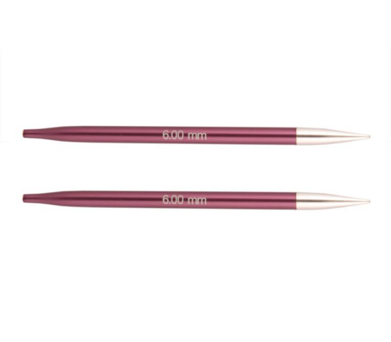 Спицы съемные короткие 6мм Zing KnitPro 47527 Спицы съемные короткие 6мм Zing KnitPro 47527