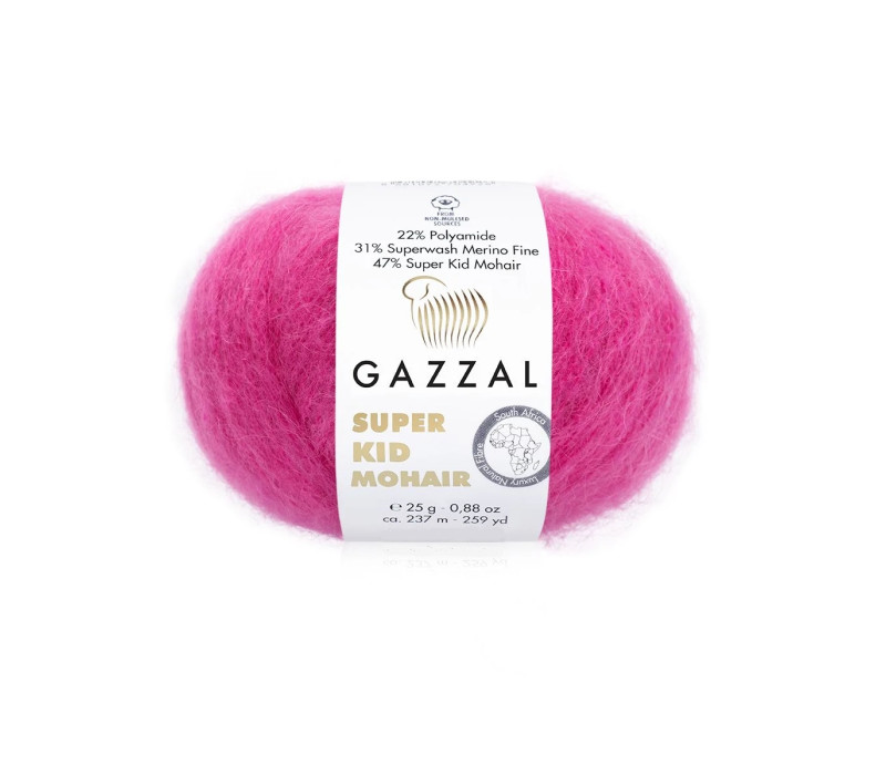 Пряжа Gazzal Super Kid Mohair 64421 Пряжа Gazzal Super Kid Mohair 64421