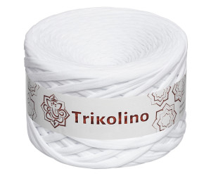 Пряжа трикотажная 7-9 мм "Trikolino" 100м. Белый