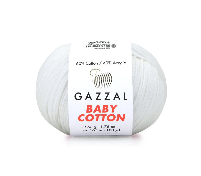 Пряжа Gazzal BabyCotton 3410 Пряжа Gazzal BabyCotton 3410