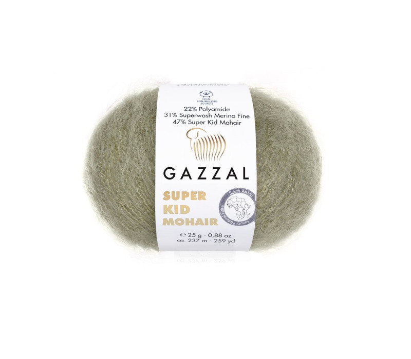 Пряжа Gazzal Super Kid Mohair 64407
