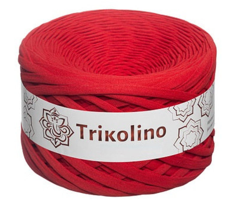 Пряжа трикотажная 7-9 мм "Trikolino" 100м. Красный Пряжа трикотажная 7-9 мм "Trikolino" 100м. Красный