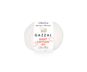 Пряжа Gazzal BabyCotton 25 цвет 3410