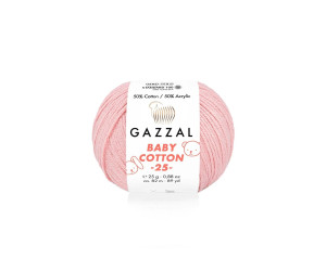 Пряжа Gazzal BabyCotton 25 цвет 3444