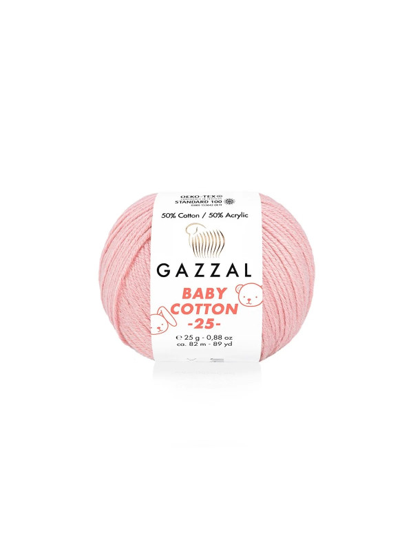 Пряжа Gazzal BabyCotton 25 цвет 3444