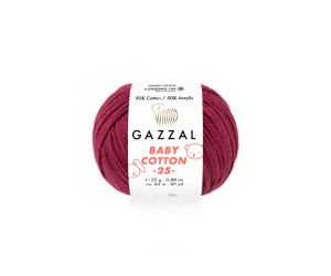 Пряжа Gazzal BabyCotton 25 цвет 3442
