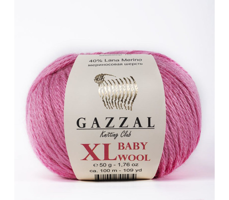 Пряжа Gazzal Baby Wool XL 831 Пряжа Gazzal Baby Wool XL 831