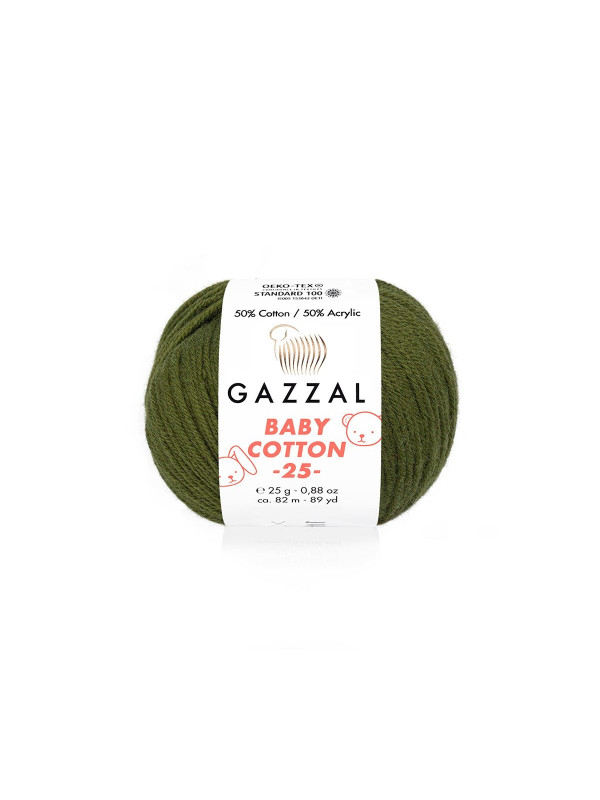 Пряжа Gazzal BabyCotton 25 цвет 3463