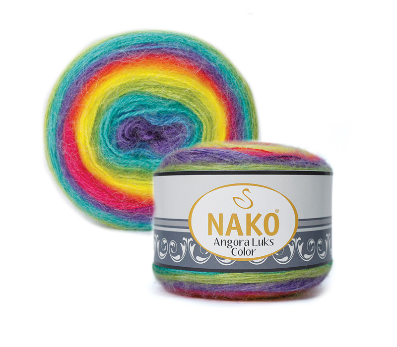 Пряжа Nako Angora Luks Color 81920