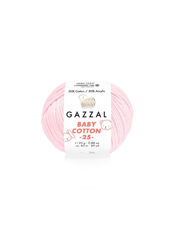 Пряжа Gazzal BabyCotton 25 цвет 3411