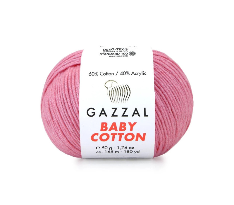 Пряжа Gazzal BabyCotton 3468 Пряжа Gazzal BabyCotton 3468