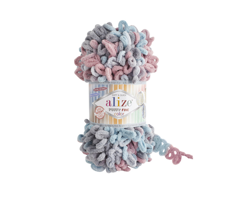 Пряжа Alize Puffy Fine Color 6041 Пряжа Alize Puffy Fine Color 6041