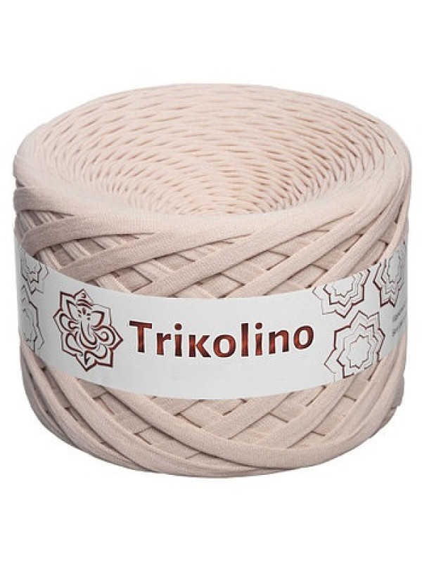 Пряжа трикотажная 7-9 мм "Trikolino" 100м. Бежевый