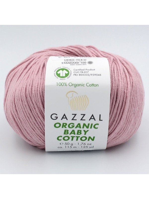 Пряжа Gazzal Organic Baby Cotton 453