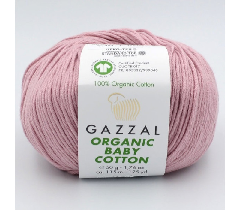 Пряжа Gazzal Organic Baby Cotton 453 Пряжа Gazzal Organic Baby Cotton 453