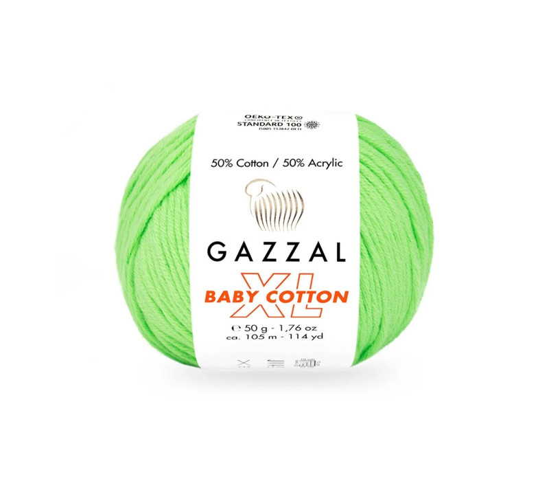 Пряжа Gazzal BabyCotton XL 3427 Пряжа Gazzal BabyCotton XL 3427