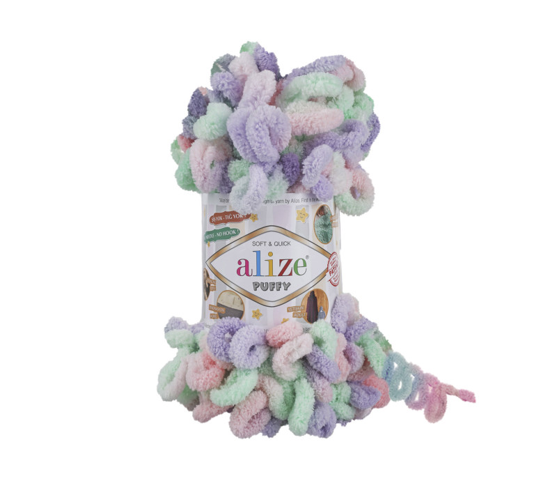 Пряжа Alize Puffy Color 5938 Пряжа Alize Puffy Color 5938
