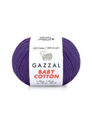 Пряжа Gazzal BabyCotton 25 цвет 3440