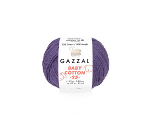 Пряжа Gazzal BabyCotton 25 цвет 3440