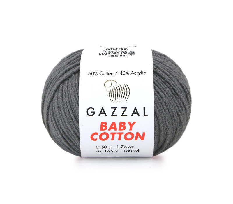 Пряжа Gazzal BabyCotton 3450 Пряжа Gazzal BabyCotton 3450