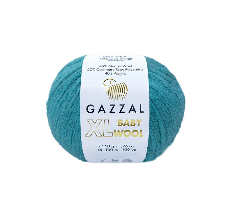 Пряжа Gazzal Baby Wool XL 832 Пряжа Gazzal Baby Wool XL 832