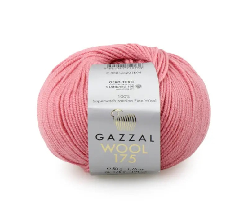 Пряжа Gazzal Wool 175 330