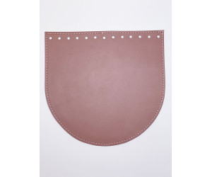 Клапан для круглої сумки Орео, шкіра, 20х19 см. Кава (0143-PK)