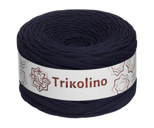Пряжа трикотажная 7-9 мм "Trikolino" 100м. Темно-синий