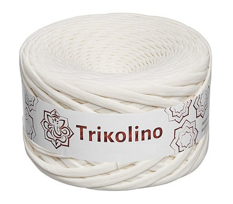 Пряжа трикотажная 7-9 мм "Trikolino" 100м. Парное молоко Пряжа трикотажная 7-9 мм "Trikolino" 100м. Парное молоко