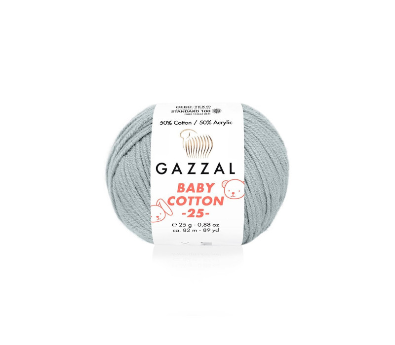 Пряжа Gazzal BabyCotton 25 цвет 3430 Пряжа Gazzal BabyCotton 25 цвет 3430